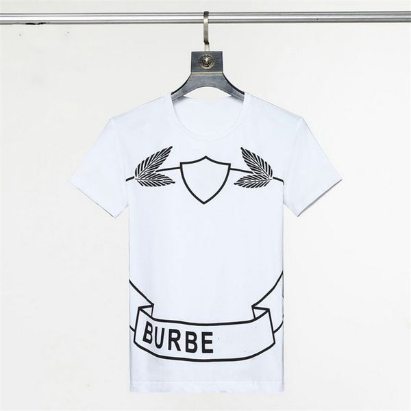 

men's t-shirt men's designer tide high-end cotton printed geometric pattern short sleeve fried street hip-hop shirt size m-xxxl b1, White;black