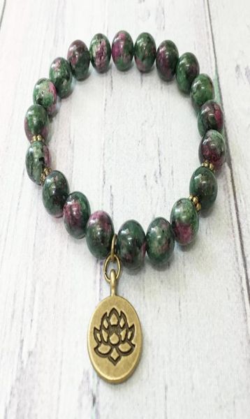 

mg0512 new design natural stone wrist mala bracelet 8 mm beads handmade yoga bracelet grounding the root chakra jewelry5930068, Black