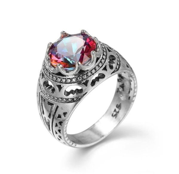 

luckyshine new two piece lot christmas selling royal style 925 sterling silver royal style mystic z ring for lovers039 gift1941211, Golden;silver