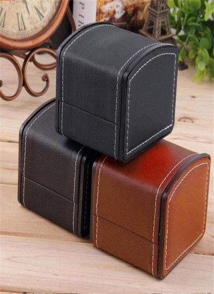 

fashion watch boxes pu leather gift jewelry watches packaging box bracelet display cases bangle wristwatch package2157968, Black;blue