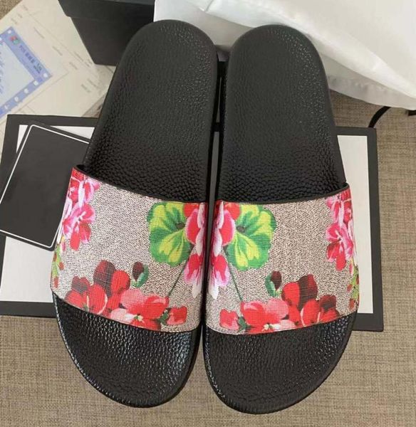 

classic slipper sell well rubber sandals slides floral brocade men women fashion slippers red white gear bottoms casual by shoe10 8550226, Black