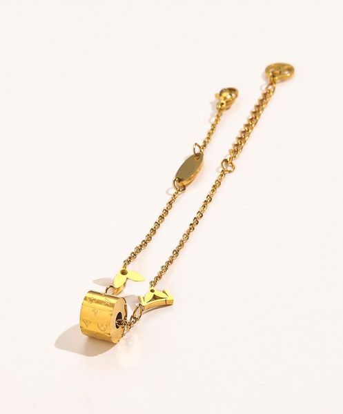 

2022 new fashionable women bracelets bangle 18k gold plated bracelet wristband cuff chain stainless steel lovers gift wedding jewe6433088, Black
