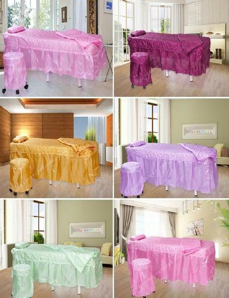 

beuty bedspread 4pcs one set facial beauty bed covers for spa salon use7901557