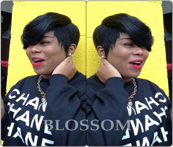 

100 unprocessed human hair full lace wigs lace front wigs with baby hair 8a natural wave brazilian human hair wig for black wom4926761253, Black;brown