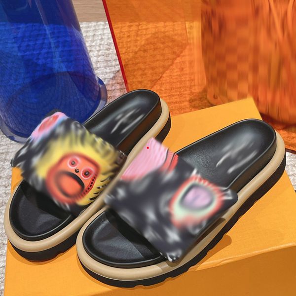 

2023 fashion designer comfort sandal slippers women leather shoes womens luxury metal decoration slipper summer casual shoe beach flip flops, Black