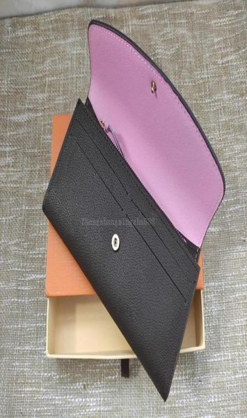 

women long wallets fashion clutch bags totes lady zipper card holder purse with box5813399, Red;black