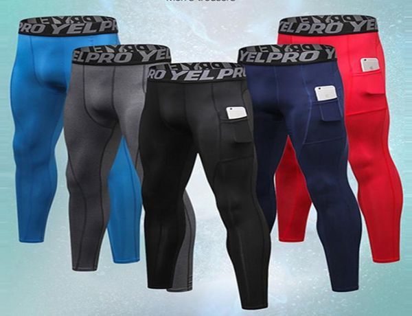 

men sports running pants pockets athletic football soccer pant training sport pant legging jogging gym workout trousers5912267, Black;blue