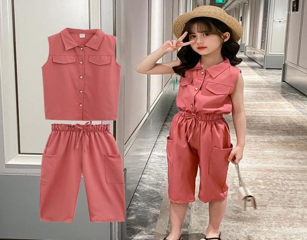 

clothing sets teen girls vest short clothes for summer tracksuit girl casual style children039s 8 10 12 143287238, White