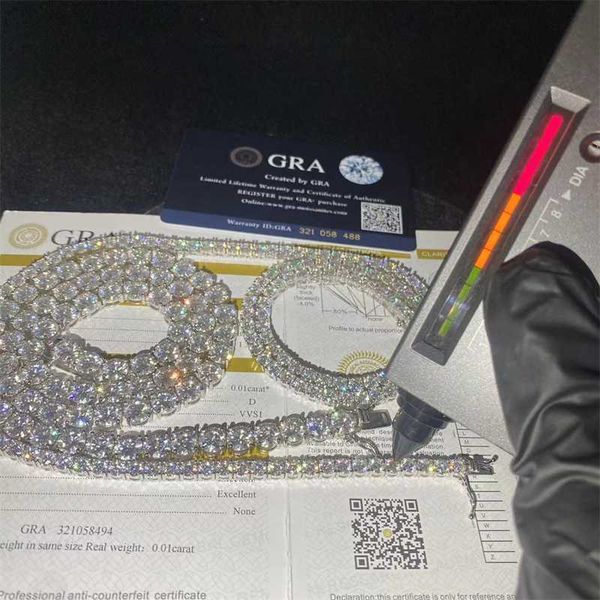 

designer jewelry wholesale price 925 sterling silver moissanite 2mm 3mm 4mm 5mm 6.5mm wide diamond tennis bracelet vvs chain