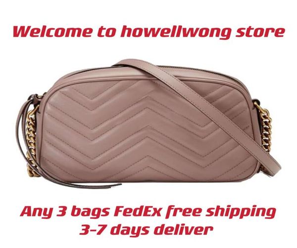 

camera bags 7a cowhide genuine leather chain shoulder bag zip closure with double hardware lady purses whole woman mes3503035