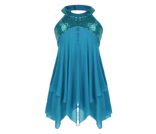 

girl039s dresses kids girls contemporary lyrical dance costumes halter sequins criss cross back figure ice skating ballet leota6057409, Red;yellow