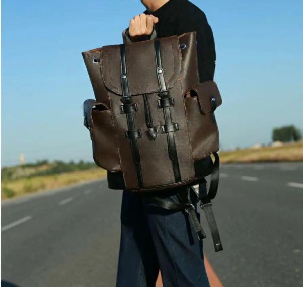 

Leather Backpack for man Classic School bag louiseitys LVtopbags Travel Messenger Satchel Shoulder bag Designer bags Pockets Multi funcito Men women handbags, Black flower