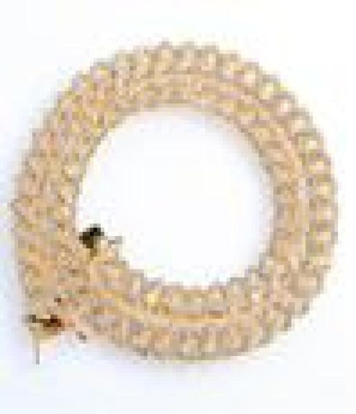 

8mm iced out cuban necklace chain hip hop jewelry choker gold silver color cz clasp for men039s rapper necklaces6750975, Black