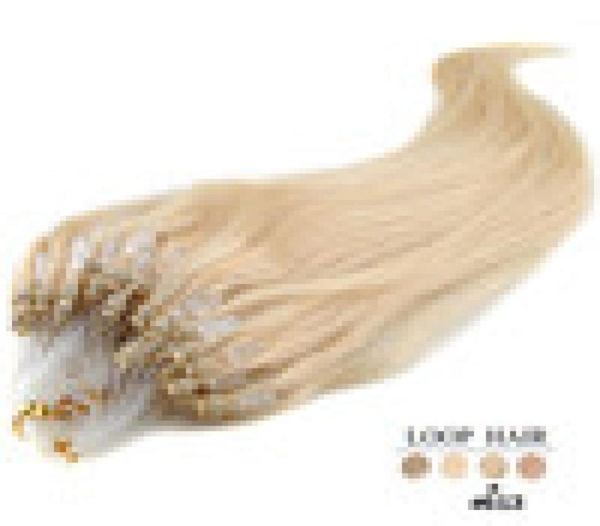 

whole remy brazilian hair 5a 16quot24quot 1g s 100gset 1b natural black loopmicro ring hair extension100 human hair7566614