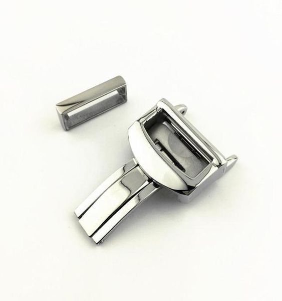 

suitable for iwc iwc portofino mesh buckle stainless steel watch buckle solid buckle strap accessories 20mm1218633, Black;brown