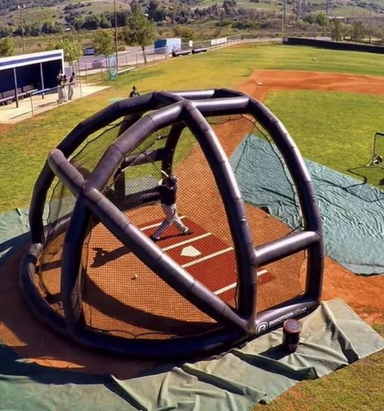 

customized pvc outdoor games large inflatable golf hitting batting cage tent sports golf driving range game for adults8057188
