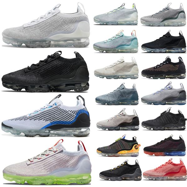 

vapores fly max 5.0 men running shoes knit aqua oatmeal oreo grey neon volt mist day to night particle pink chilly blue light pastel warrior
