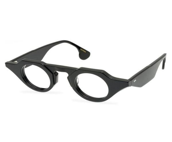 

men optical glasses frame brand thick spectacle frames vintage fashion round eyewear for women unique decorate handmade myopia eye5688885, Silver