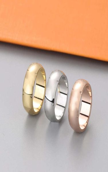

designer ring mens band rings 2021 luxury jewelry women titanium steel alloy goldplated craft gold silver rose never fade not all1951925