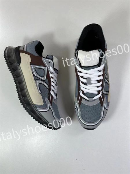 

new luxurys designer sneakers calfskin casual shoes reflective shoes leather trainers all-match stylist sneaker leisure shoes, Black