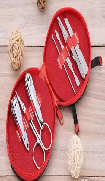

n 7pcsset cute animals nail art manicure set nail clipper eyebrow scissor cliper ear spoon doubleheaded dead skin nipper kit 5462128