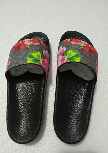 

women sandals fashion shoes classic slide summer fashion wide flat slippery sandals slipper flip flop size 3545 flower box8558126, Black