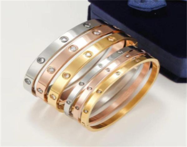 

fashion gold womens bracelets silver bangles stainless steel brand designer jewelry mens charm designers jewellery women men weddi5248277, Golden;silver