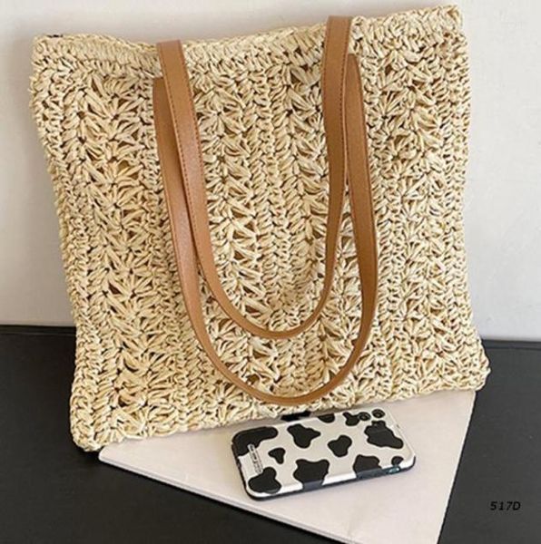 

duffel bags women beach bag bohemian vacation for shopping and travelling casual large capacity lady handmade weaving shoulder2980106