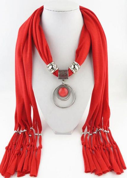

latest fashion ladies scarf direct factory layered circle jewelry scarves women tassel necklace scarves from china4966367, Blue;gray