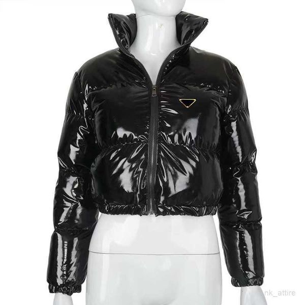 

womens down parkas jacket puffer warm windbreaker coat short style for lady slim jackets winter outwears with letters budge s-2xl, Black;brown