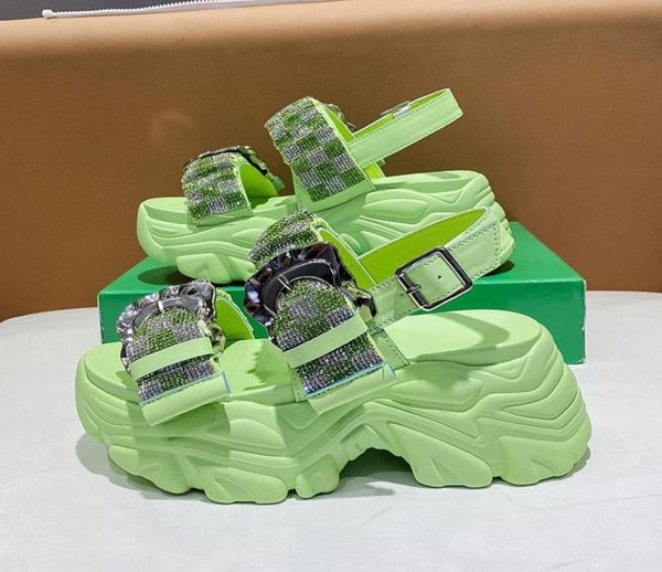 

sandals 2022 platform women casual shoes fashion high heels open toe ladies sandal sport beach chunky wedges woman8358398, Black