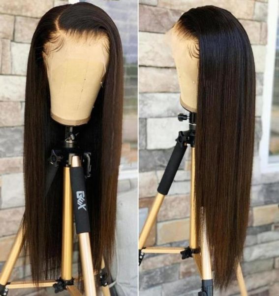

lace wigs luvin 30 32 40 42 inch transparent brazilian bone straight 5x5 human hair wig for black women 13x6 frontal60722779132214, Black;brown