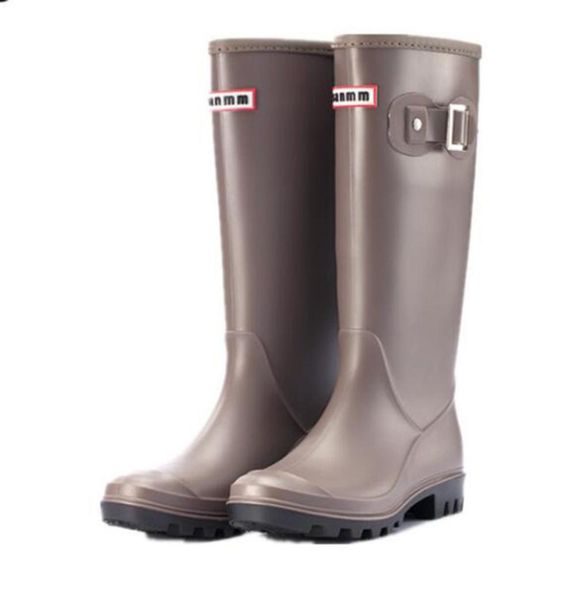 

2021 women039s boots thigh high for women rubber waterproof rainboots ladies rain botas mujer invierno8819770, Black