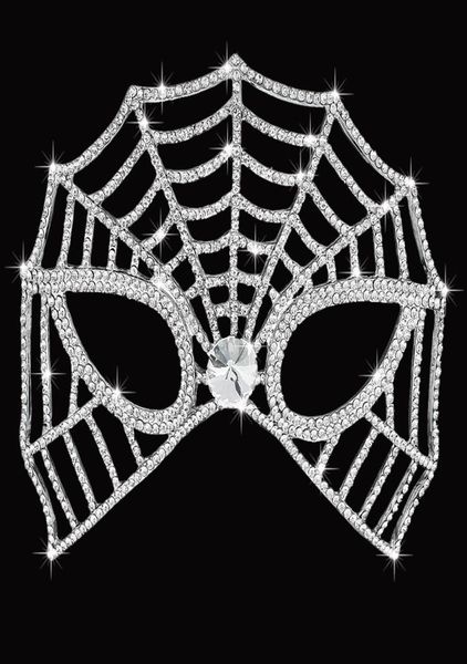 

high luxury halloween princess diamond masks dance party mysterious retro masks cosplay masks for girls head mask carnival jc1878218, Golden;white