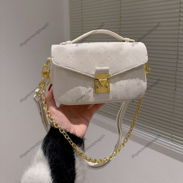 

designer bag luxury women hanbag casual chains bag crossbody shoulder bag gold silver buckle design handbags genuine leather metallic flap b