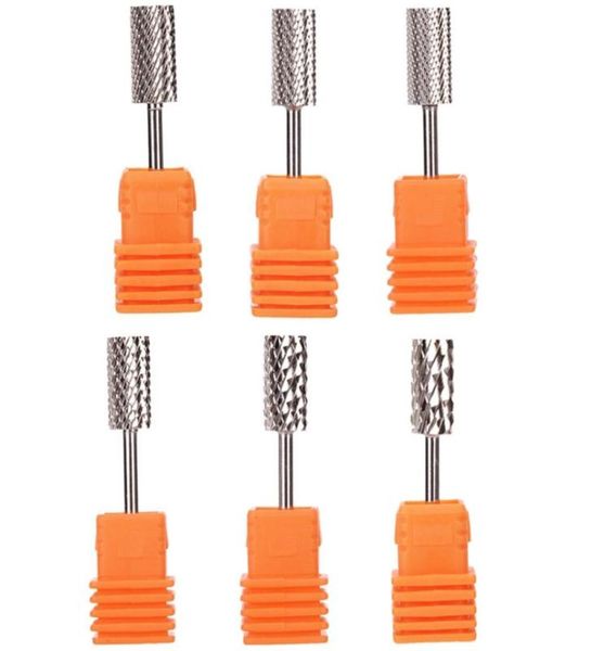 

tungsten carbide nail drill bit mutisize silver nail drill accessories file manicure art tool6302426