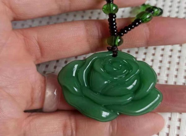 

natural xinjiang hetian jasper rose pendant del ivery0127545964, Silver