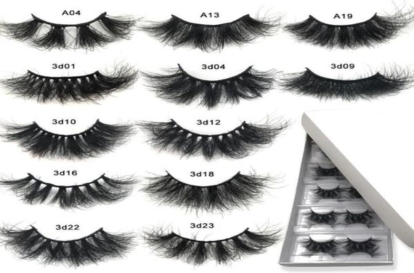 

false eyelashes 25 mm mink whole fluffy 25mm lashes 5103050 pairs dramatic long 3d bulk make up7157923