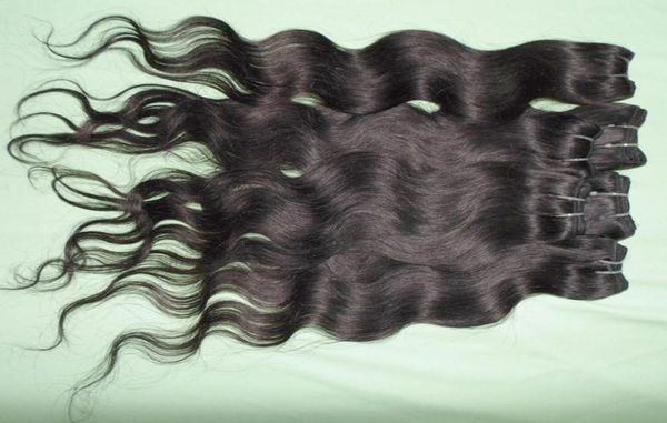 

whole processed human hair soft brazilian body wave weave 20pcslot sponsor 8779388, Black