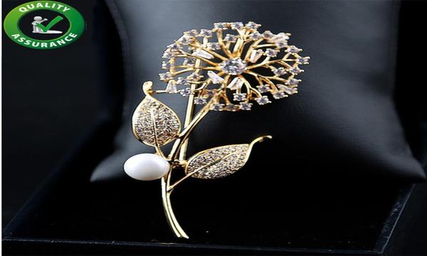 

jewelry designer brooches crystal luxury brooches men women fashion wedding accessories bead dandelion brooch pins elegant bridal 5602929, Gray