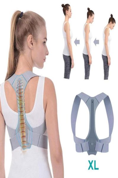 

posture corrector hunchback treatment posture belt adjustable shoulder back support straight spine strap belt for women men5909265, Black;blue