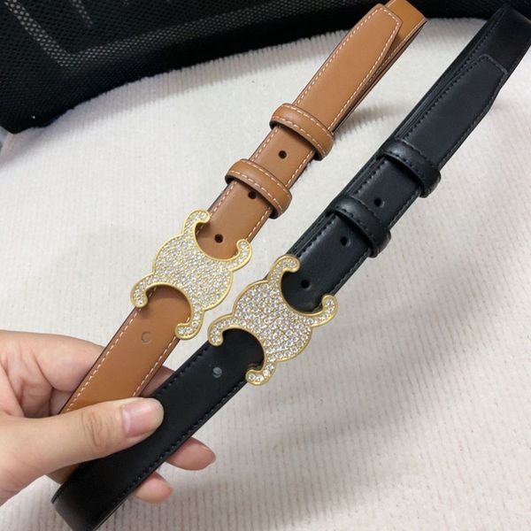 

women's fashion belt faux leather rhinestone belt 2.5cm women's dress denim pants belt, Black;brown