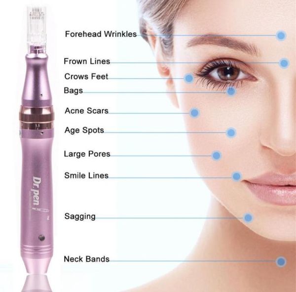 

m5c m7c drpen derma pen auto electric microneedle roller system adjustable needle length 025mm25mm anti aging2005615