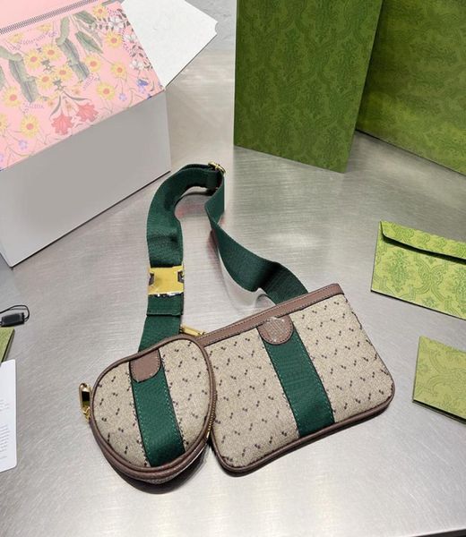 

women ophidia pocket waist bags hand clutch handbags purse red green ribbon canvas leather heart pocket two wallets change wallet1522703