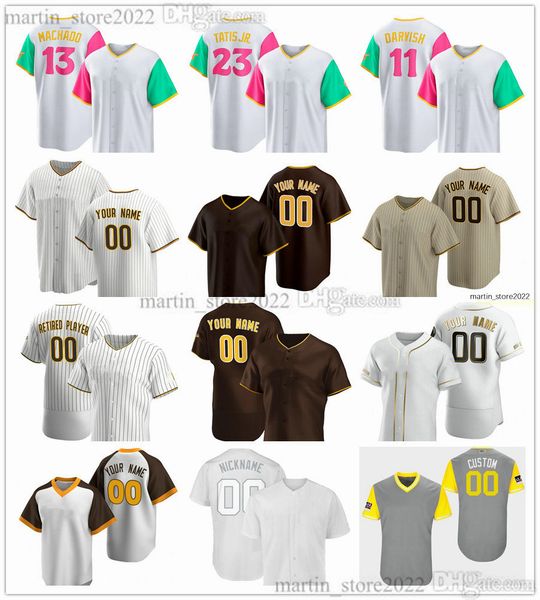 

baseball jerseys 22 juan soto 23 fernando tatis jr. 2 xander bogaerts 44 joe musgrove 13 manny machado 9 jake cronenworth yu darvish blake s, Blue;black