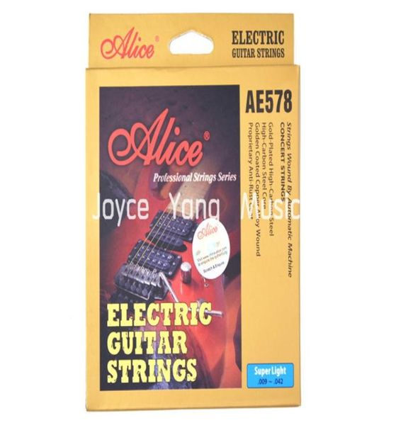 

alice ae578sl electric guitar strings goldplated high carbon steel golden coated copper alloy wound strings9587734