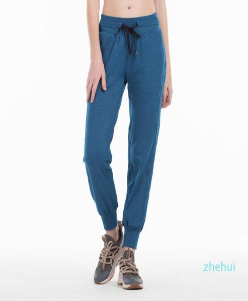 

nakedfeel fabric workout sport joggers pants women waist drawstring fitness running sweat pants with two side pocket style3798978
