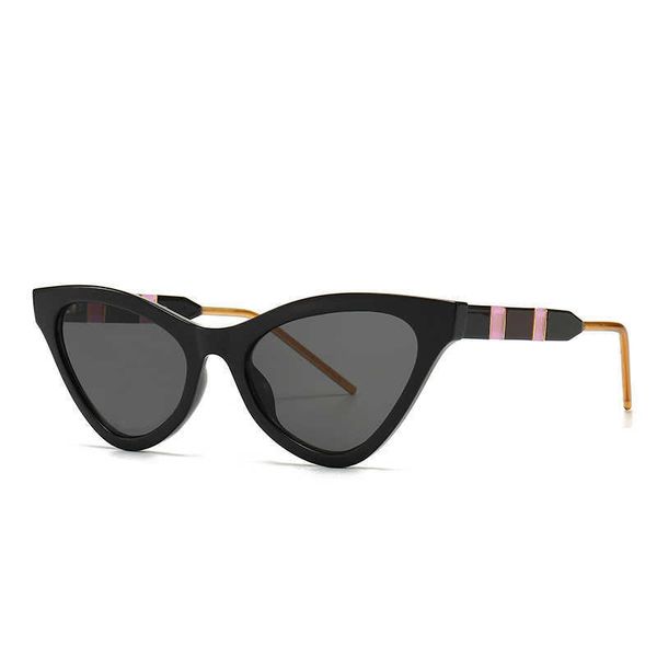 

sunglasses frames cat's eye modeling frame sunglasses classic trend anti blue flat lens gg0597, White;black