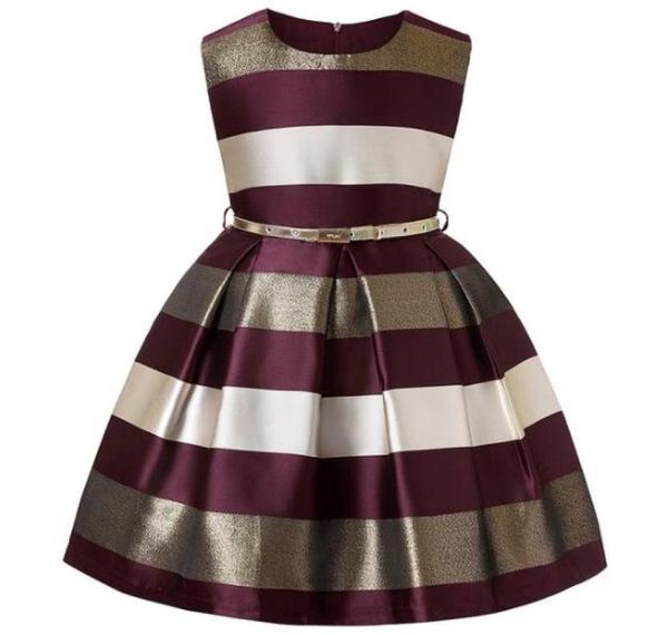 

european and american striped fashion princess dress new children039s dress girls dress5673868, Red;yellow