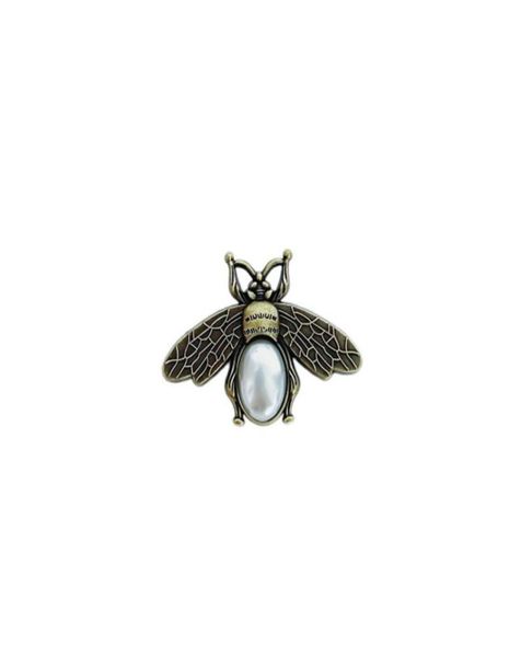 

vintage bee brooch retro pearl insect bees brooches suit lapel pin fashion jewelry accessories6487922, Gray